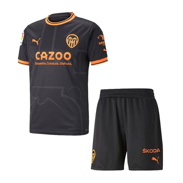 Camiseta Valencia Replica Segunda Ropa Niño 2022/23